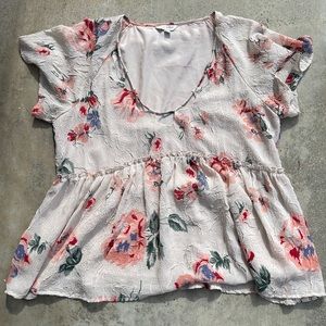 Lucky Brand Pretty Floral Top